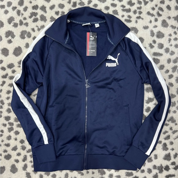 Men’s Puma Track Jacket T7 - Size Medium - Navy - Picture 2 of 7